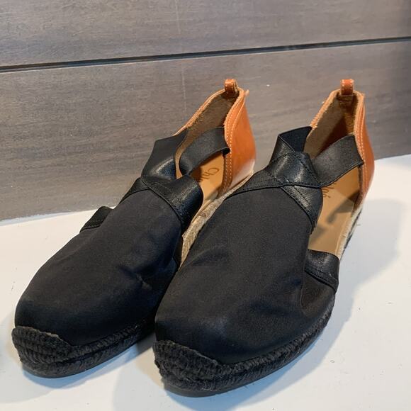 Chloe Nylon Colorblock Pattern Mules Brown & Black Size 8 /38IT - Picture 3 of 9